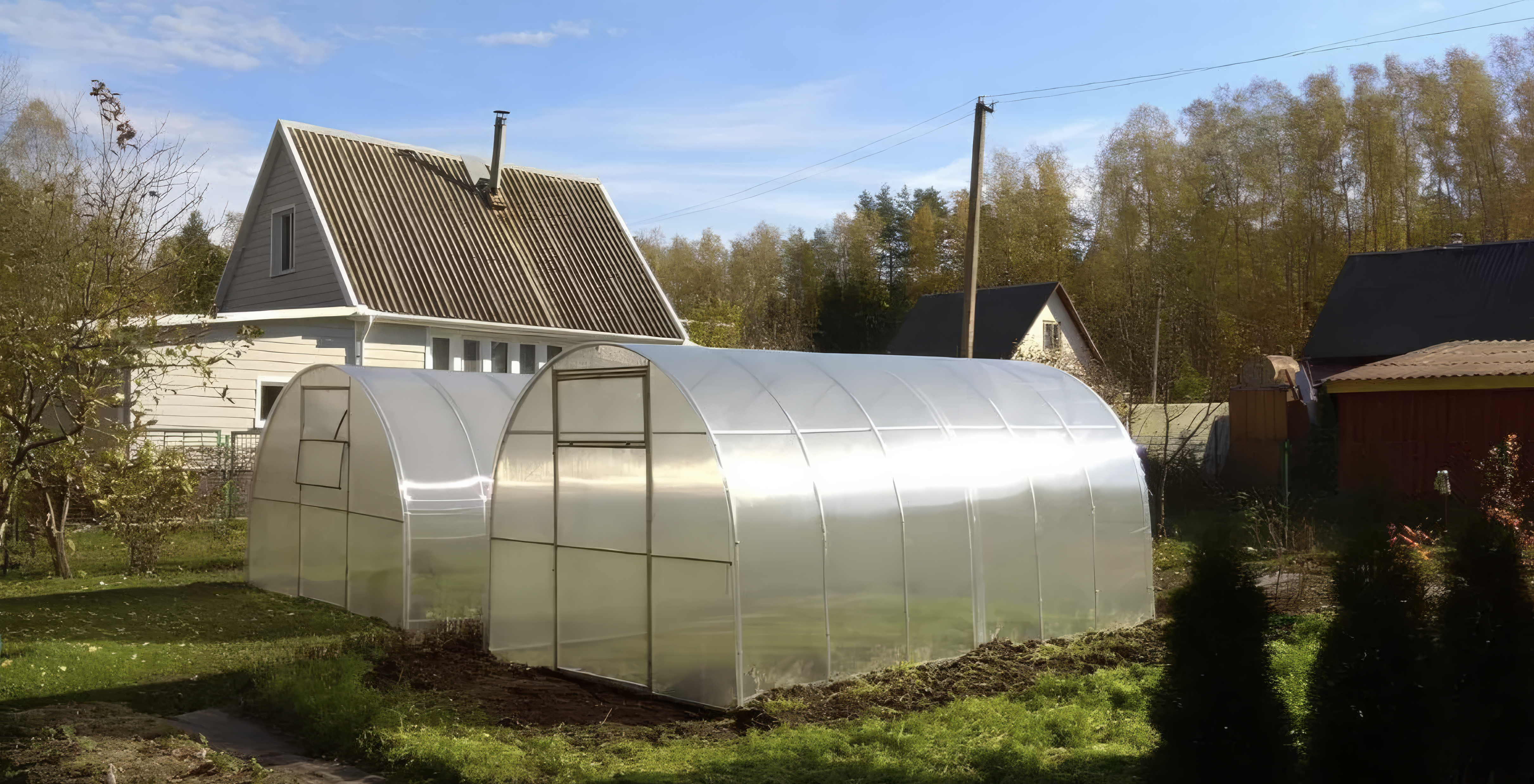 SZKLARNIA OGRODOWA «MINI» 2,4M<br><span style="font-size:18px; color:#777; font-weight: 500; ">Profil 20×20</span> - obrazek 2